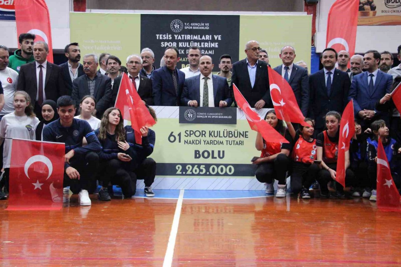 61 spor kulübüne 2 milyon 265 bin lira destek