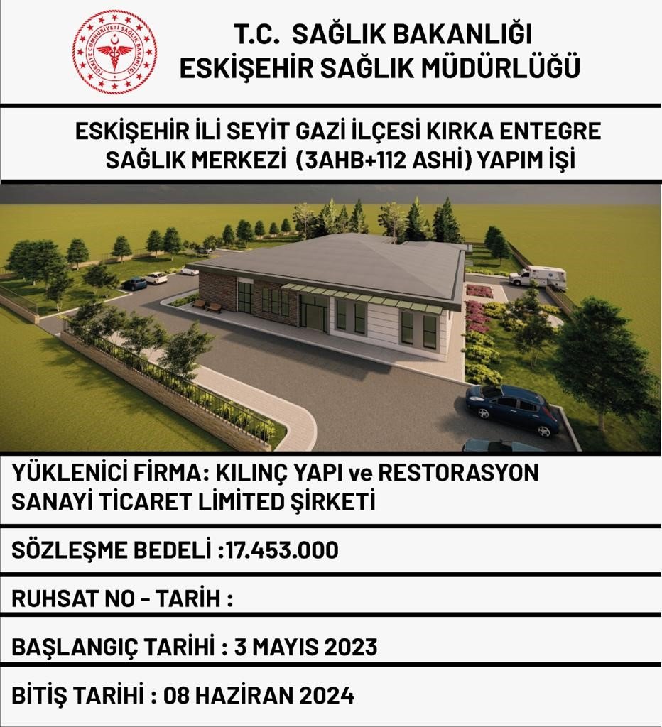 Kırka’ya entegre sağlık merkezi yapılacak