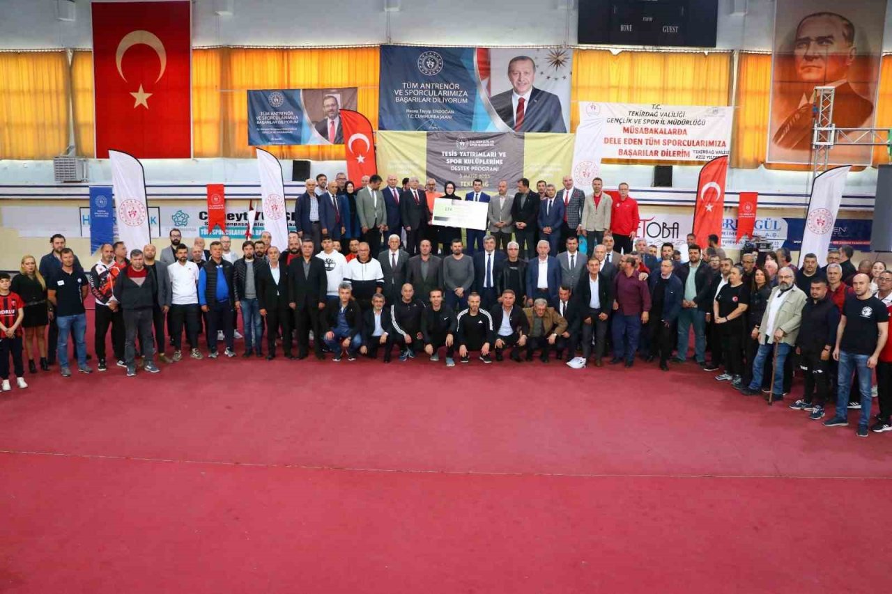 Tekirdağ’da 174 spor kulübüne 4 Milyon 215 bin TL nakdi yardım
