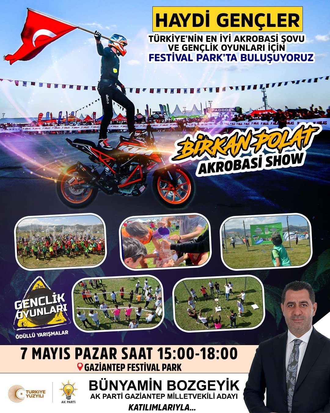 Gençlik Oyunları, Festival Park’ta yapılacak