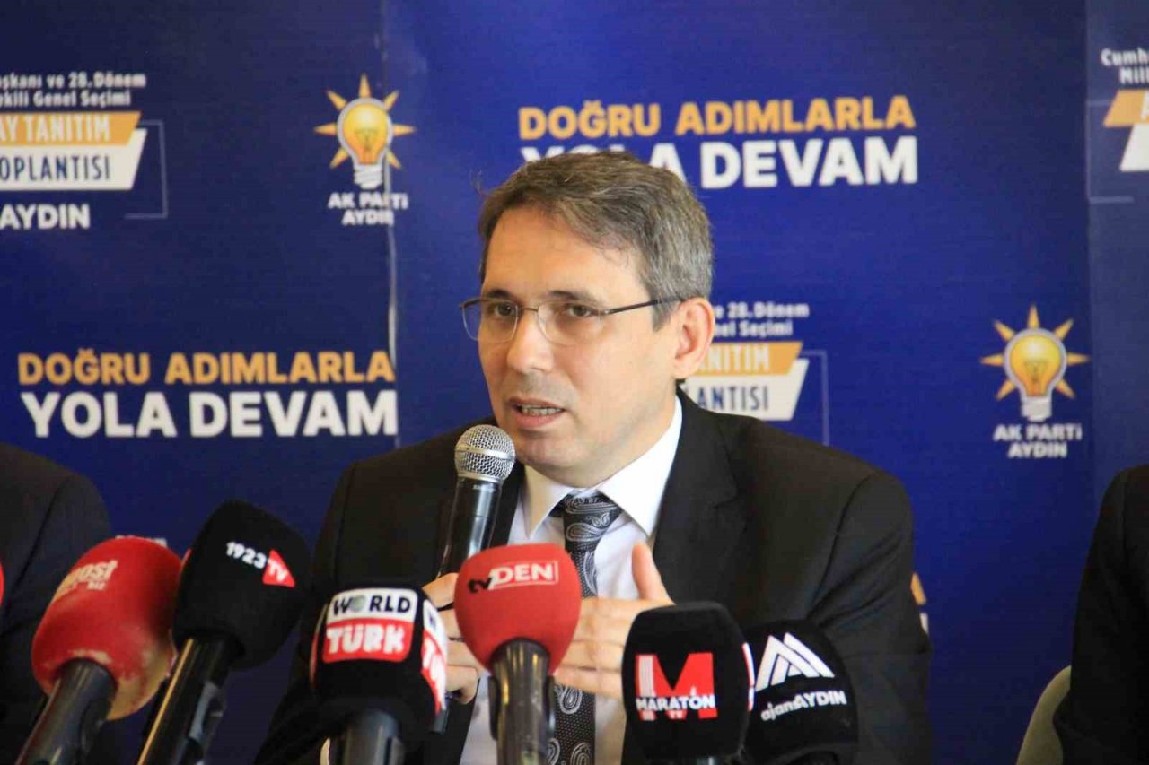 AK Parti Aydın İl Teşkilatı’ndan İHA, SİHA, TCG Anadolu ve TOGG’lu basın toplantısı