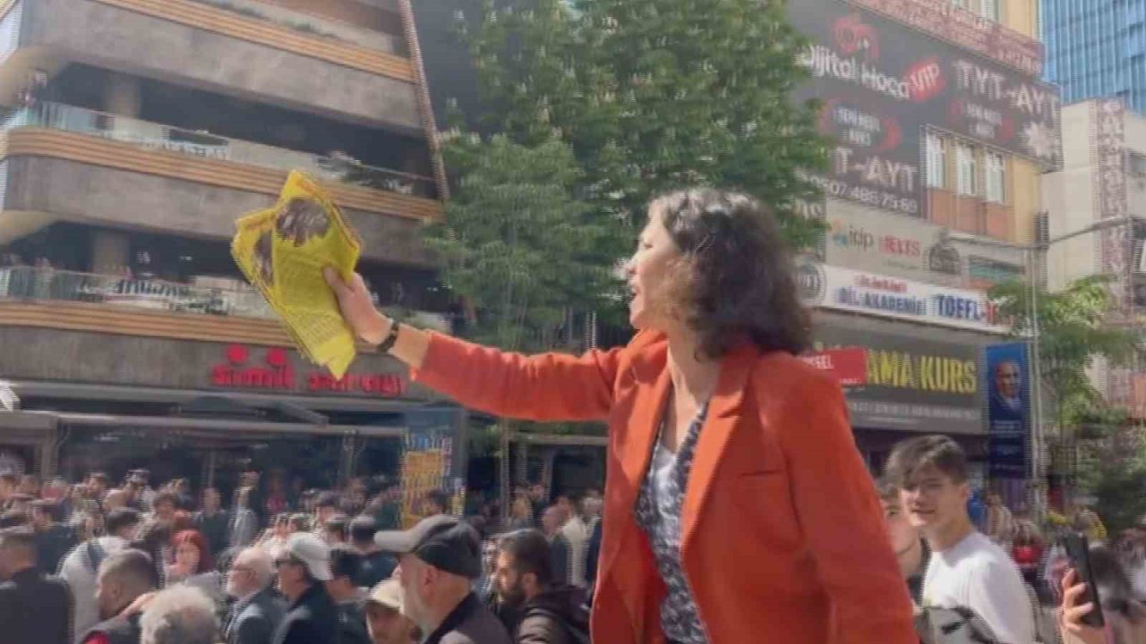 Bağımsız milletvekili adayının seçim çalışmaları sırasında gergin anlar yaşandı