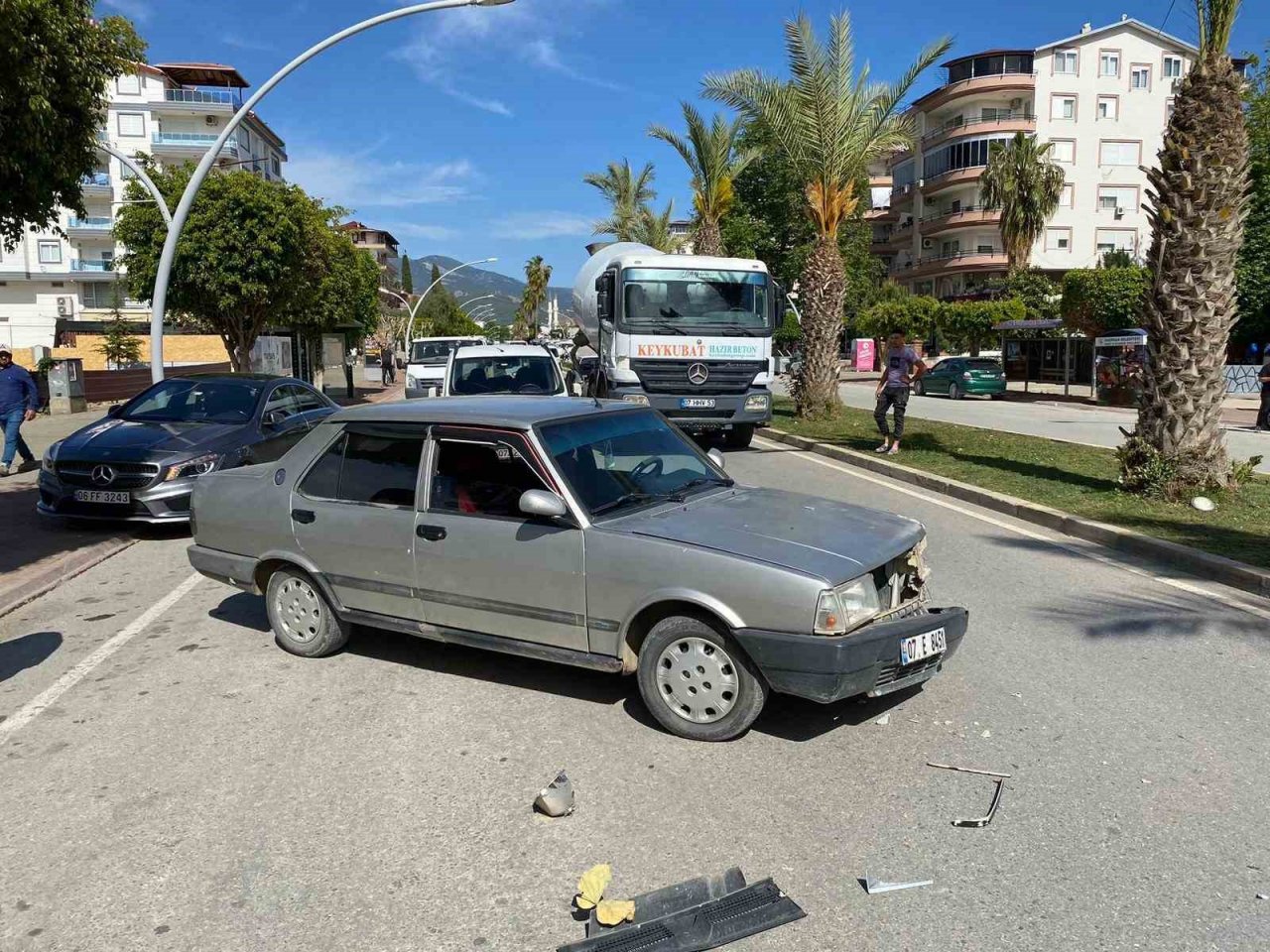 Gazipaşa’da trafik kazası: 1 yaralı