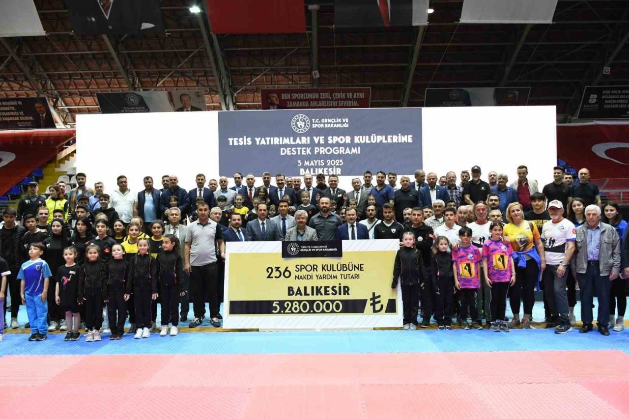 Balıkesirli amatör spor kulüplerine büyük maddi destek