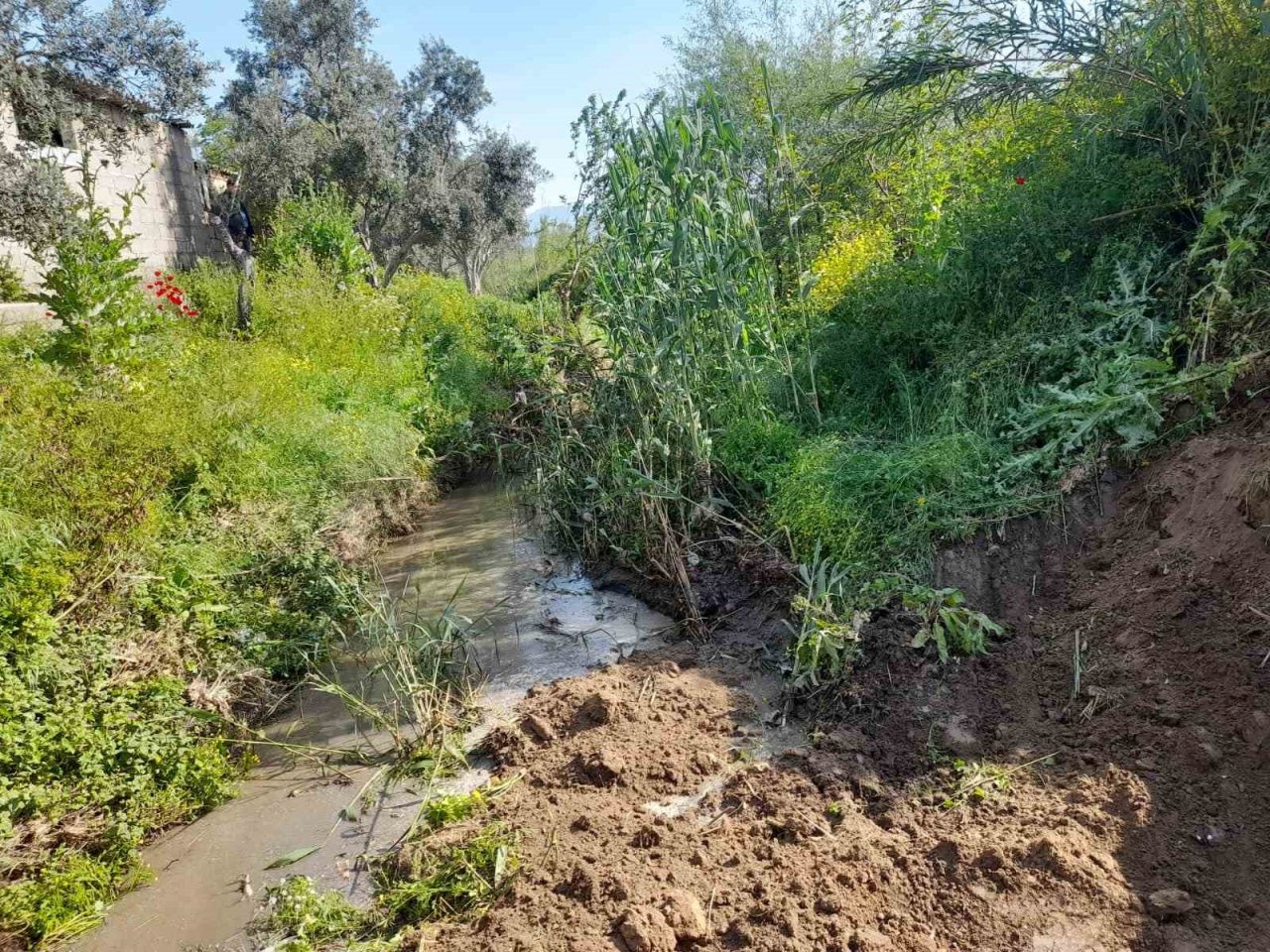 Balavca deresinde korkuluk ve temizlik çalışması yapıldı
