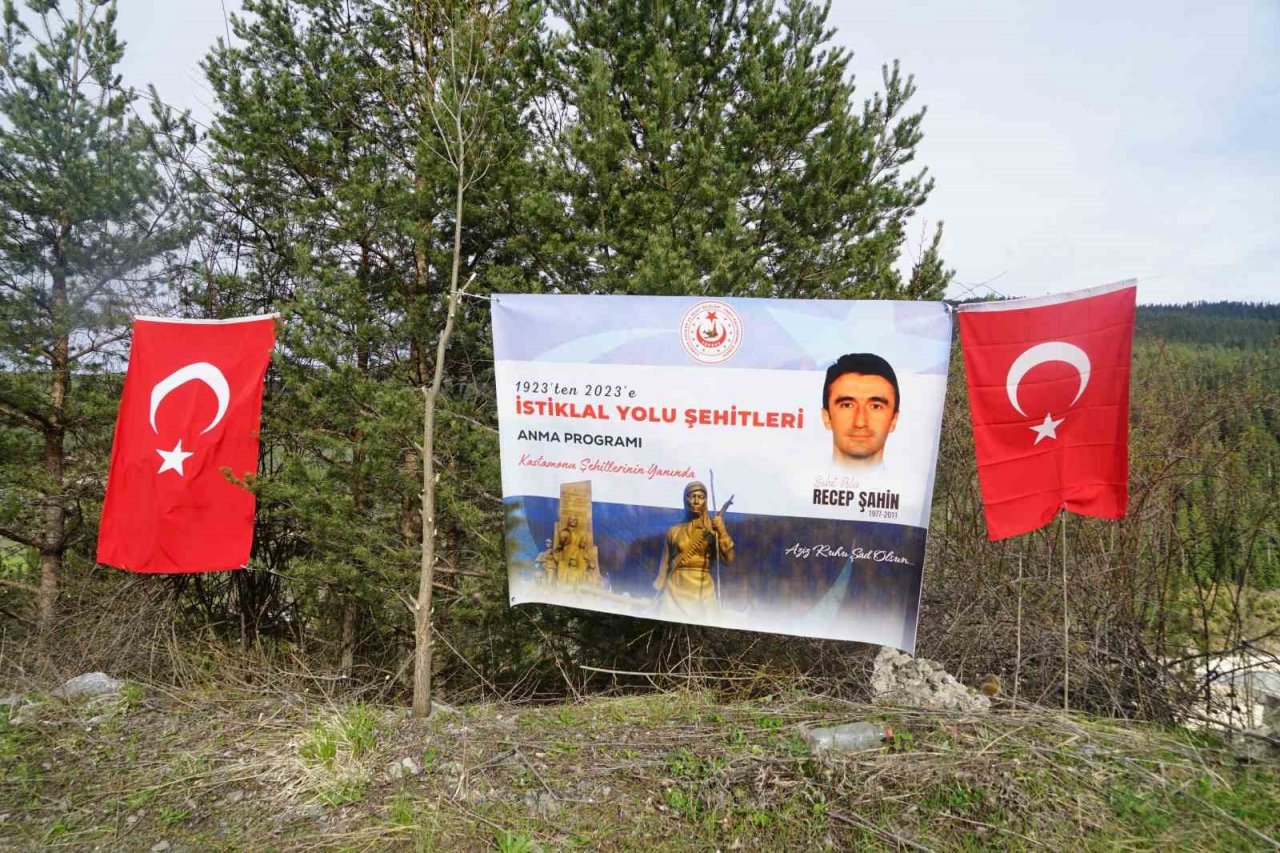 12 yıl önceki saldırıda şehit düşen polis memuru Ilgaz Dağı’nda anıldı