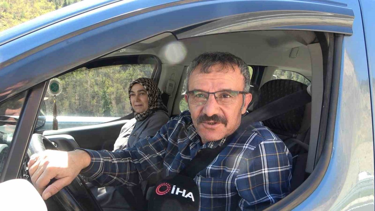 Açılışı gerçekleştirilen Zigana Tünelini kullanan vatandaşlar "Dağın çilesi bitti" dedi