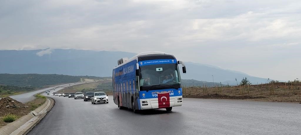 Aydınlı muhtarlar otoyol çalışmasını inceledi