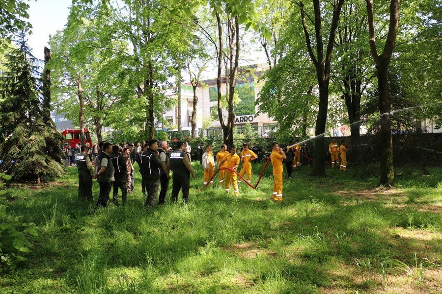 Düzce’de muhtemel orman yangınlarına karşı eğitim