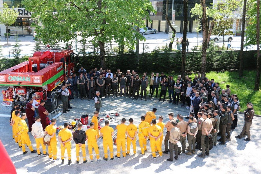 Düzce’de muhtemel orman yangınlarına karşı eğitim