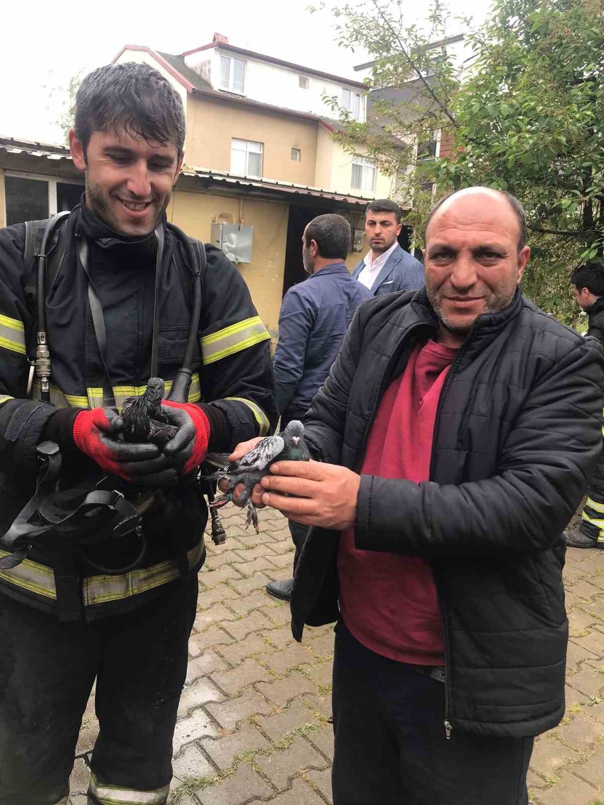 Yangında anne ve 2 çocuğu etkilendi