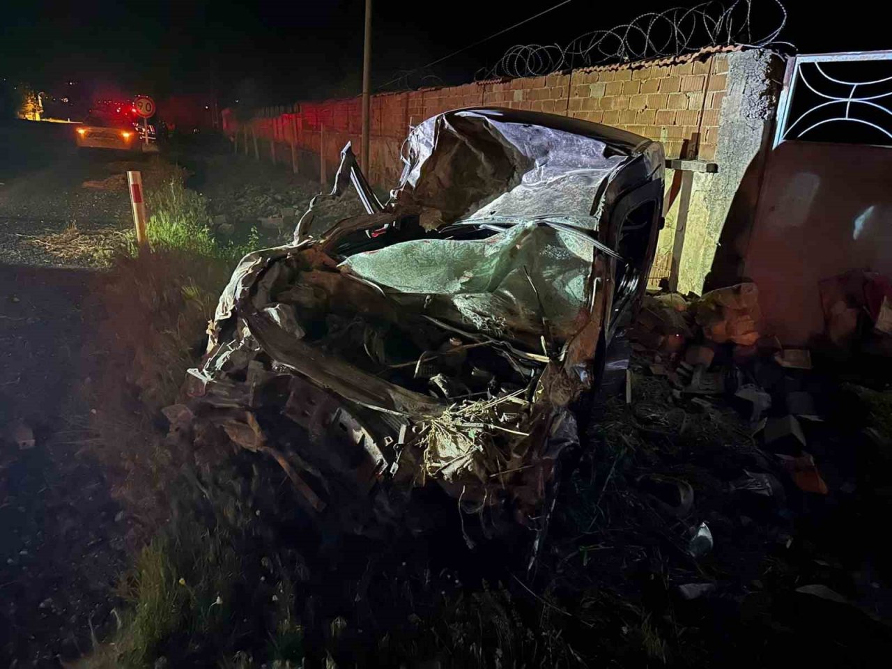 Elazığ’da takla atan araç hurdaya döndü: 1 yaralı