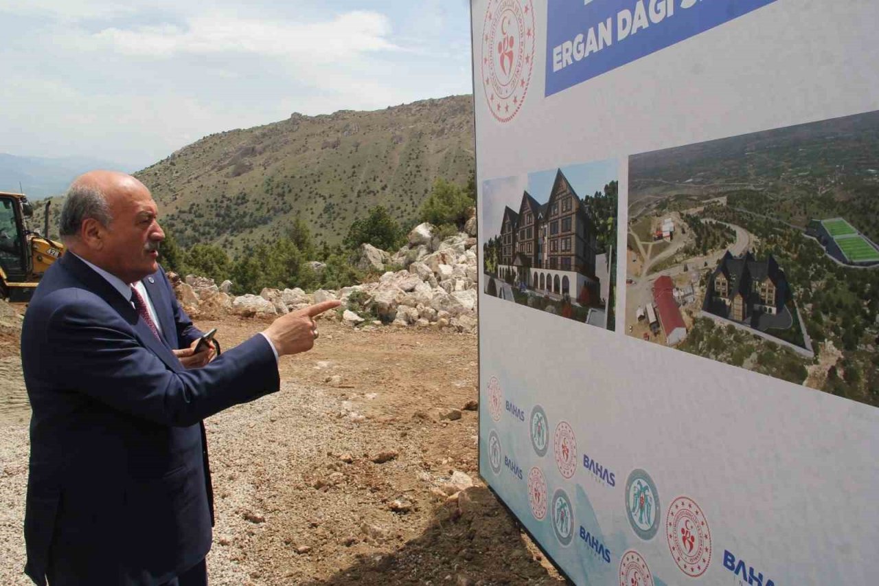 Ergan dağında yapılacak otel alanı gezildi