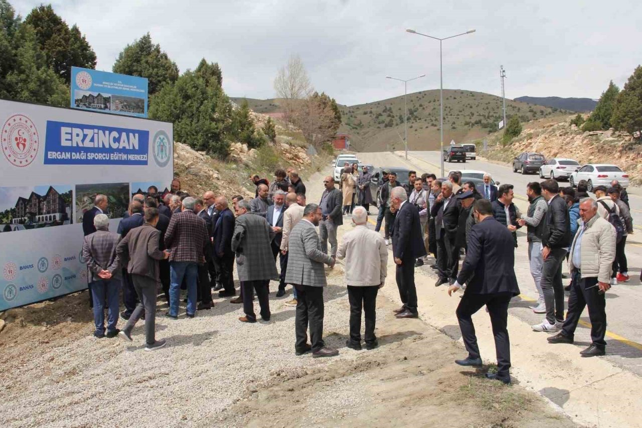 Ergan dağında yapılacak otel alanı gezildi