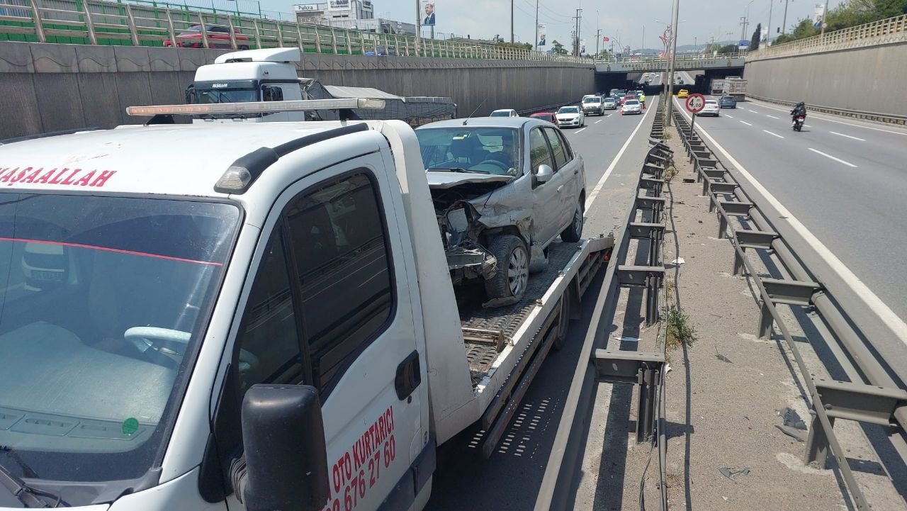 D-100’de meydana gelen kazada 1 kişi yaralandı