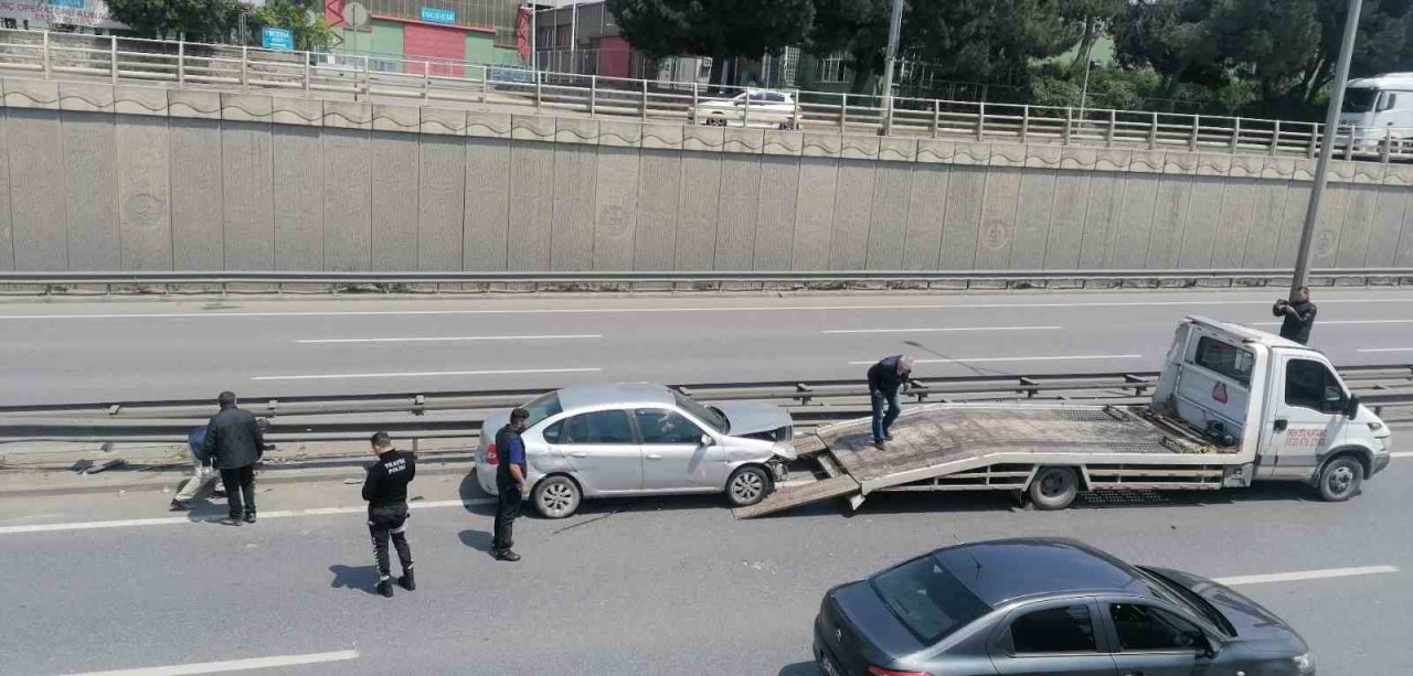 D-100’de meydana gelen kazada 1 kişi yaralandı