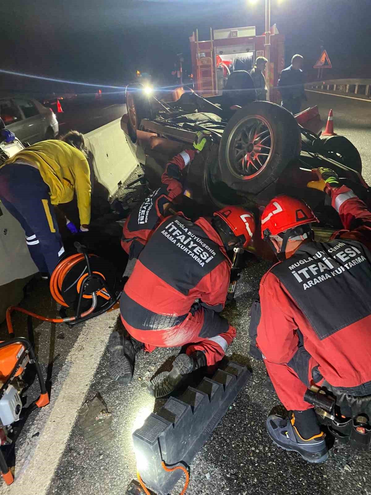 Muğla’da trafik kazası: 1 ölü 1 yaralı