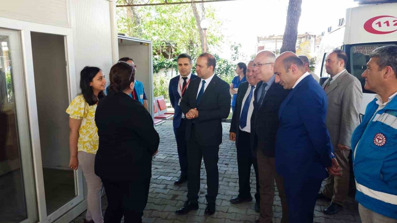 Aydın İl Sağlık Müdürü Şenkul, Çine’deki sağlık çalışmalarını inceledi