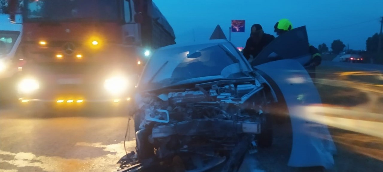 Aydın’da meydana gelen trafik kazasında yürekler ağızlara geldi