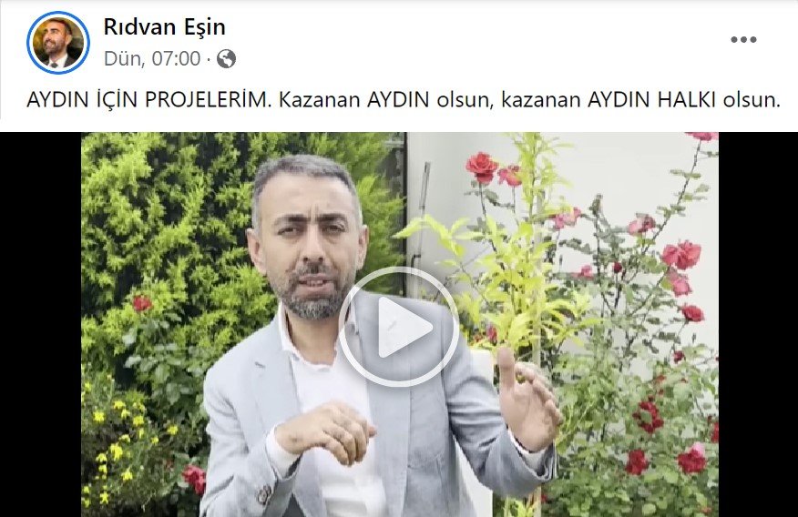 BBP Aydın Milletvekili Adayı Eşin, sosyal medyadan projelerini açıkladı