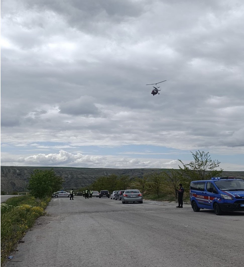 Çankırı’da hava destekli trafik denetimi