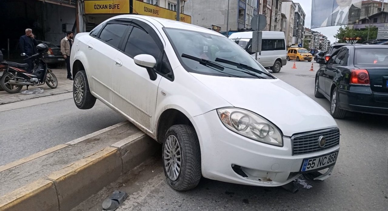 Otomobil ile minibüs çarpıştı: 1 yaralı