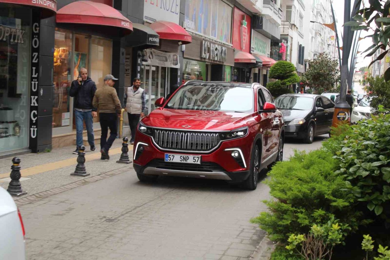 Sinop’ta yerli otomobil Togg’a yoğun ilgi