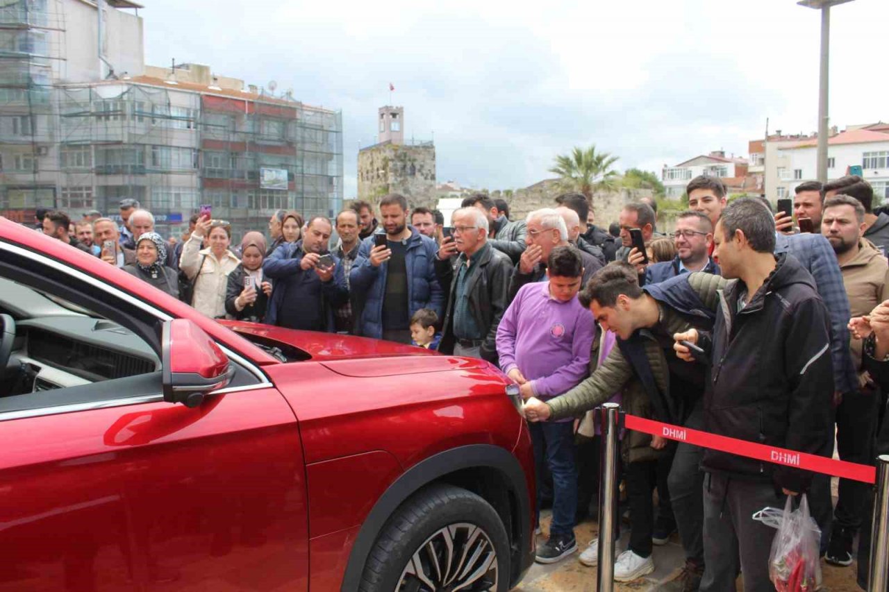 Sinop’ta yerli otomobil Togg’a yoğun ilgi