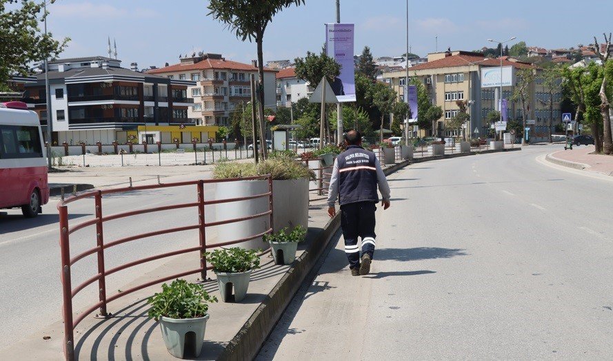 Yalova Belediyesi’nden çiçeklendirme çalışması