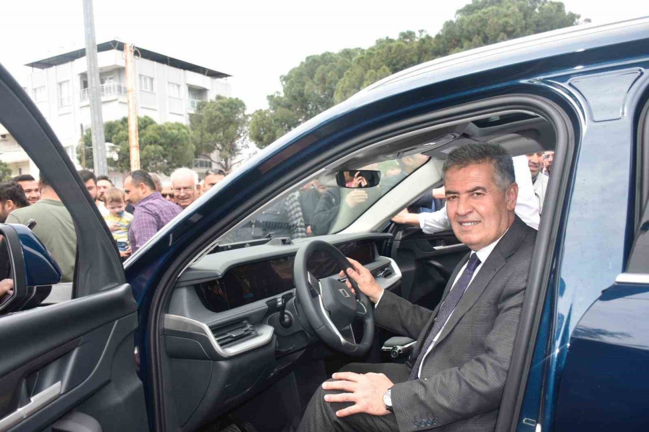 Yerli otomobil TOGG’un Aydın’daki ilk durağı Buharkent oldu