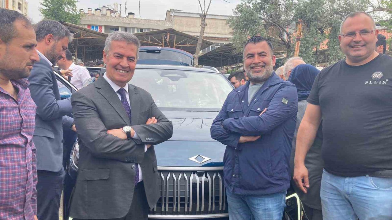 Yerli otomobil TOGG’un Aydın’daki ilk durağı Buharkent oldu