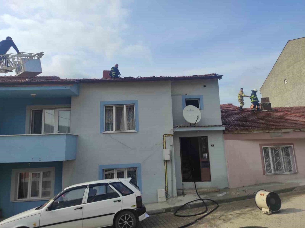 Bozüyük’te maddi hasarlı yangın