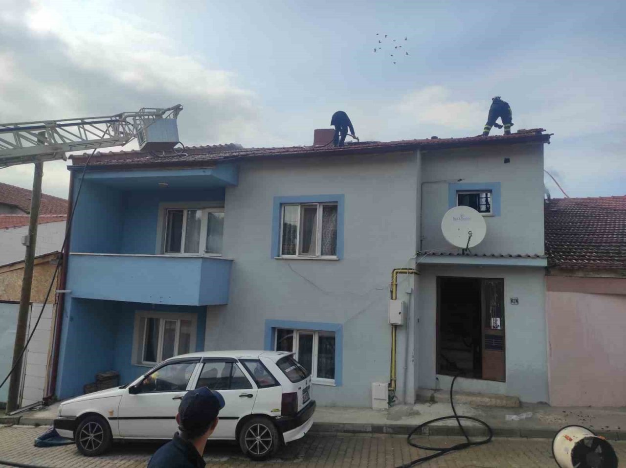 Bozüyük’te maddi hasarlı yangın