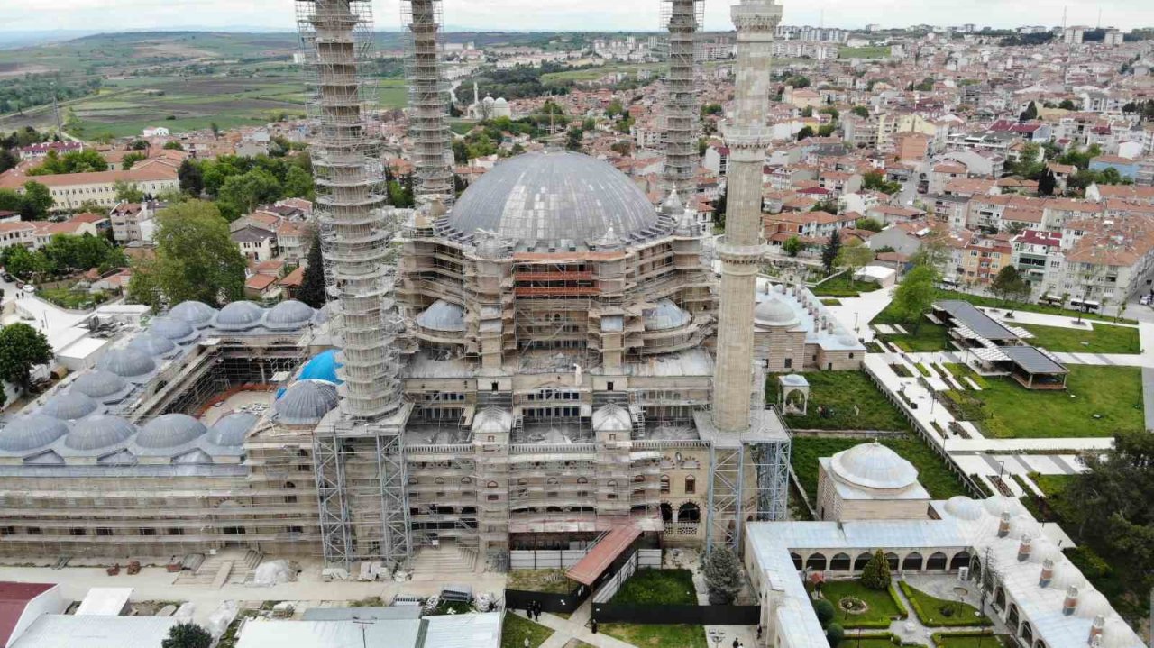 Mimar Sinan’ın ustalık eseri Selimiye Camii, yıl sonunda modern görünüme kavuşacak