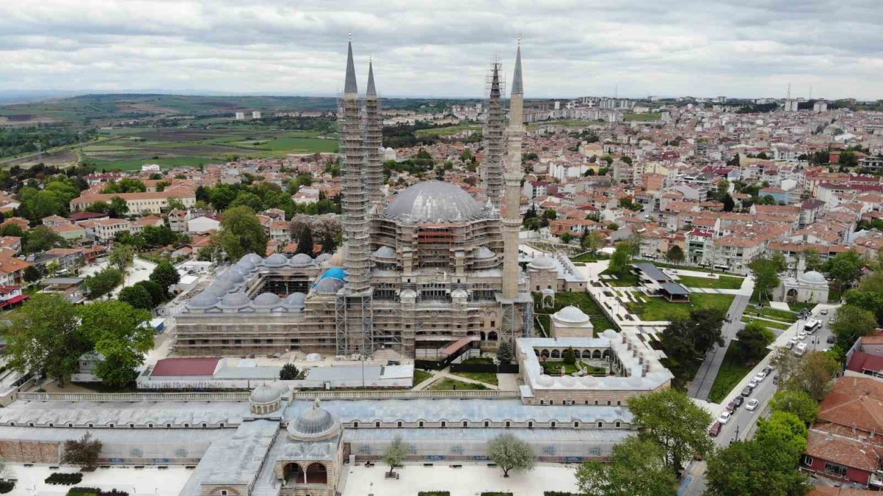 Mimar Sinan’ın ustalık eseri Selimiye Camii, yıl sonunda modern görünüme kavuşacak