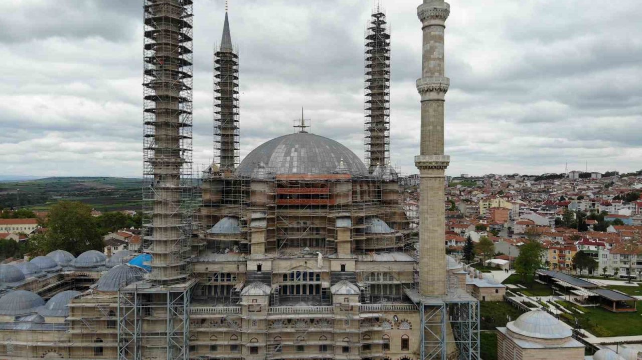 Mimar Sinan’ın ustalık eseri Selimiye Camii, yıl sonunda modern görünüme kavuşacak