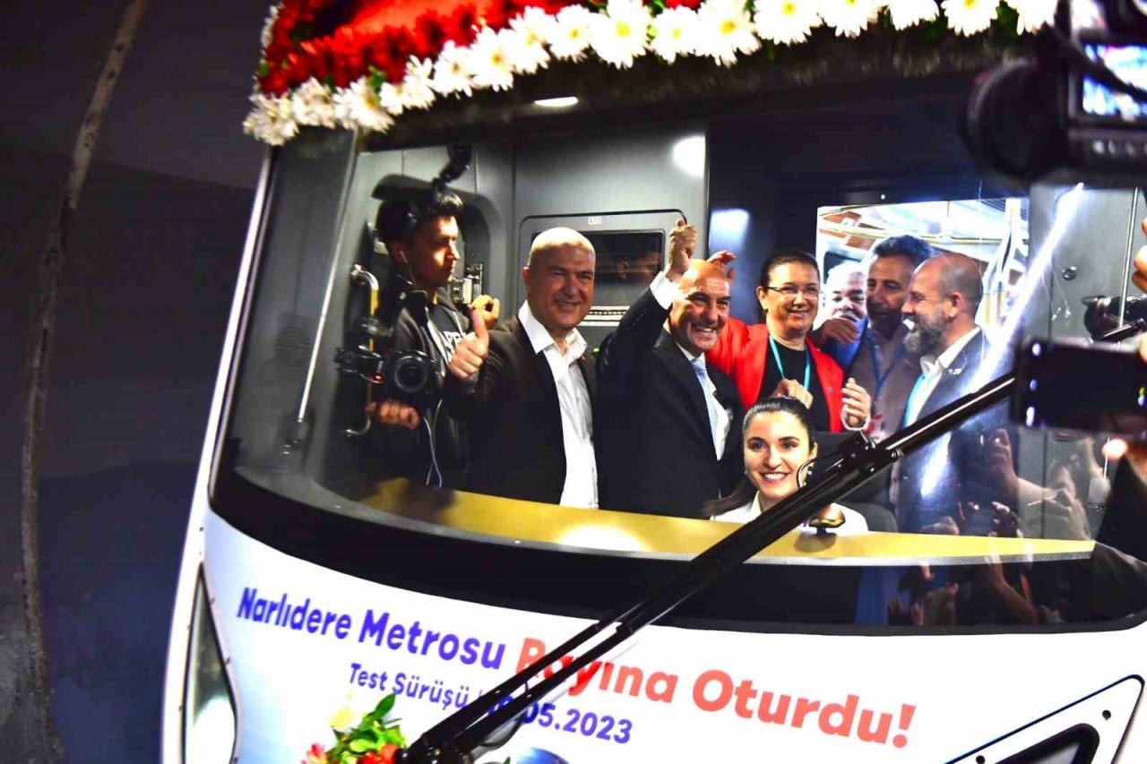 Fahrettin Altay-Narlıdere Metrosu’nda test sürüşü heyecanı