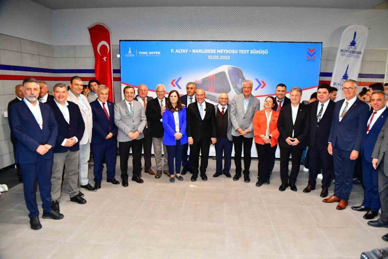 Fahrettin Altay-Narlıdere Metrosu’nda test sürüşü heyecanı