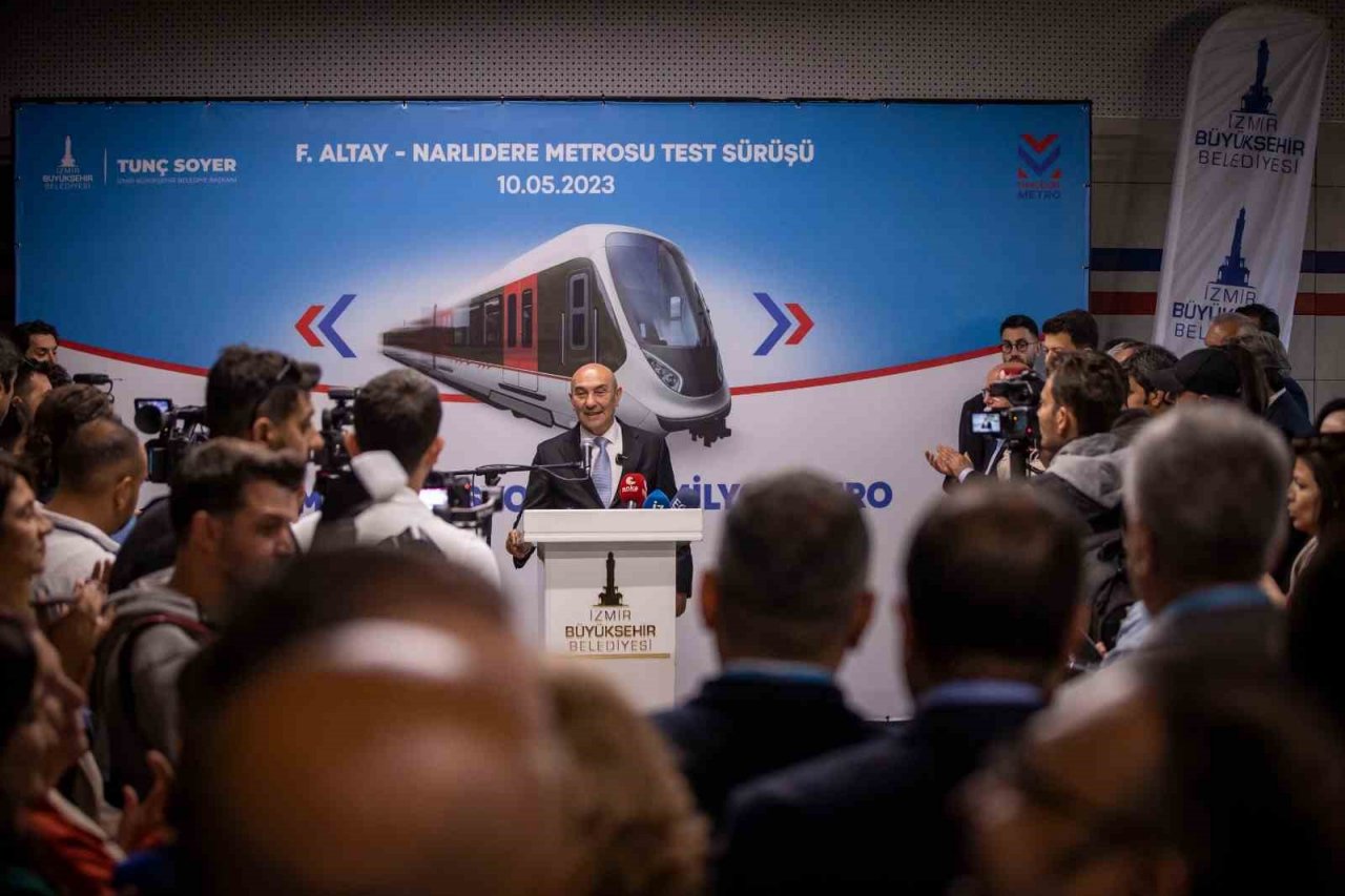 Fahrettin Altay-Narlıdere Metrosu’nda test sürüşü heyecanı