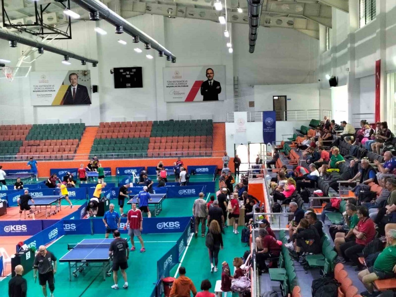 Köyceğiz’de Veteran Masa Tenisi sporcuları hünerlerini sergiledi