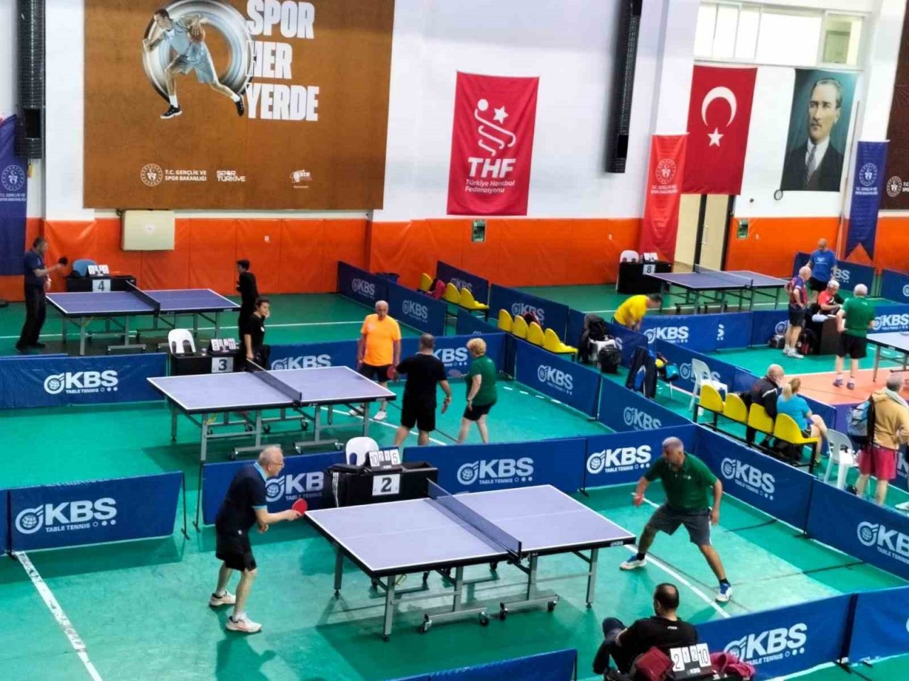 Köyceğiz’de Veteran Masa Tenisi sporcuları hünerlerini sergiledi