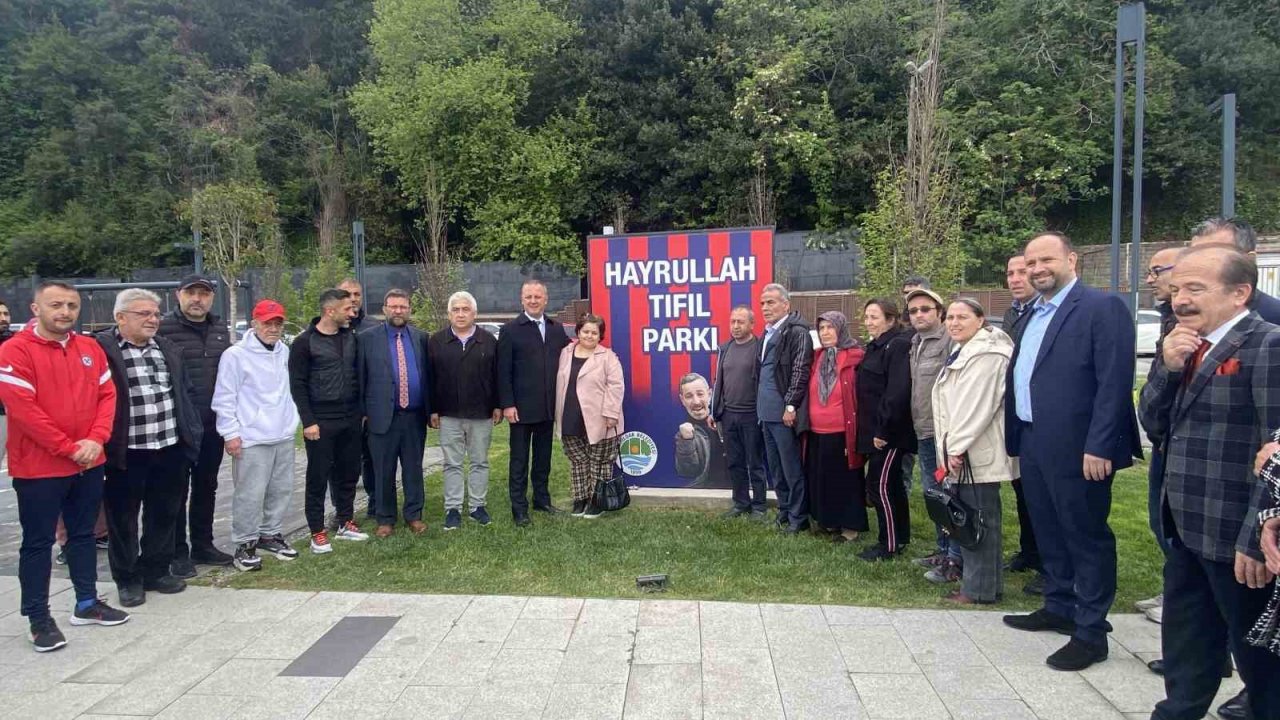 İsmi çocuk parkında yaşatılacak