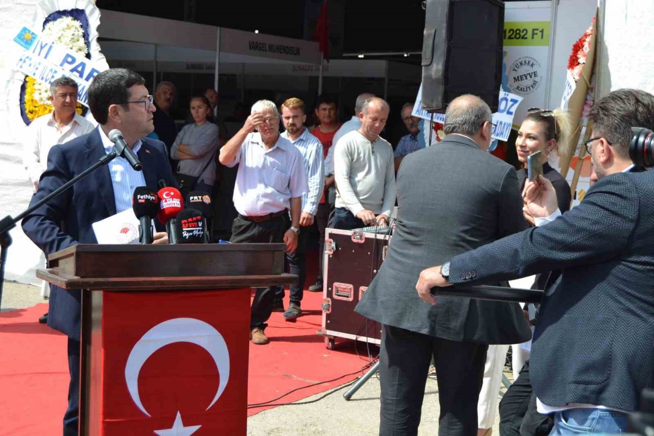 Fethiye’deki Tarım Fuarı açılışında gerginlik