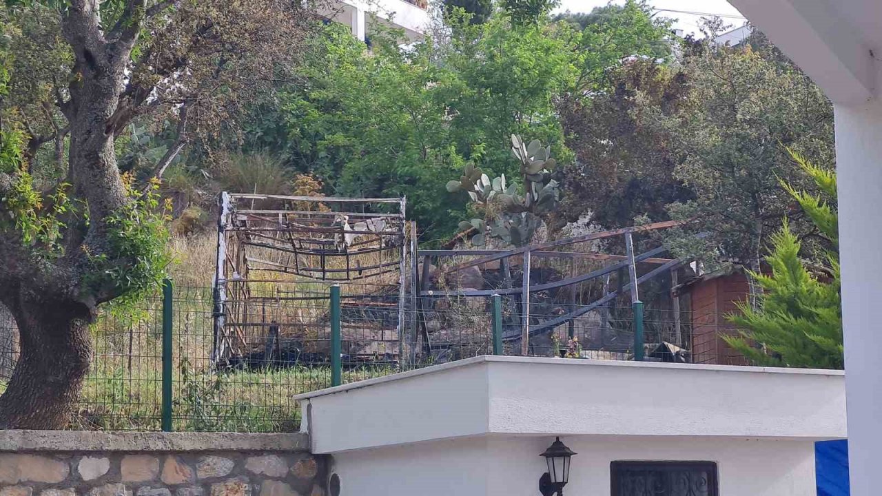 Karavanda yanarak can verdi