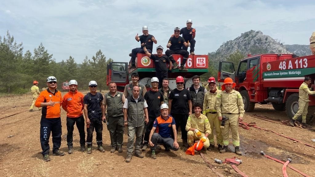 Datça’da yangın sezonu öncesi eğitimler devam ediyor