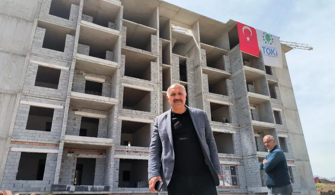 Doğanşehir’deki kalıcı konutlar hızla yükseliyor