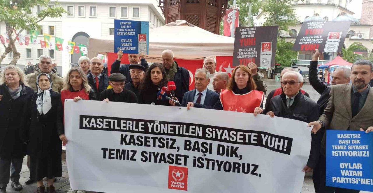 Vatan Partisi Bursa İl Başkanı Çınar: "Kemel Kılıçdaroğlu kasetle cumhurbaşkanı yapılmak isteniyor"