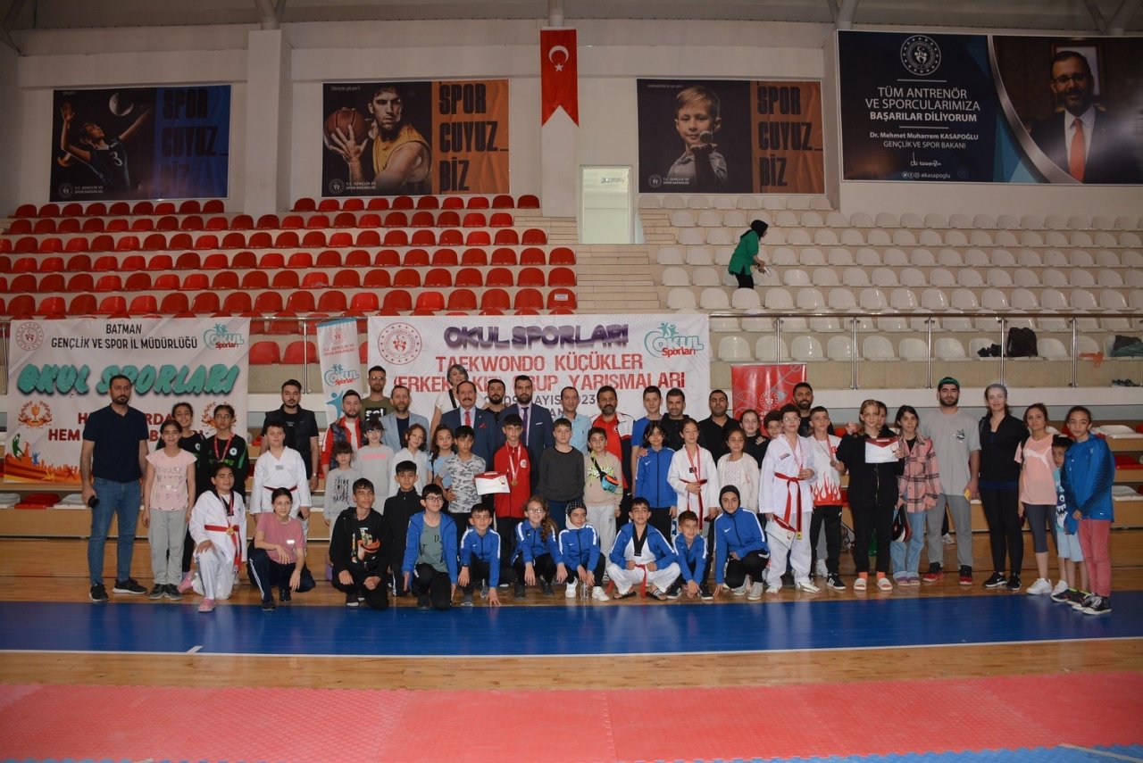 Batman’da yapılan tekvando küçükler grup müsabakaları sona erdi