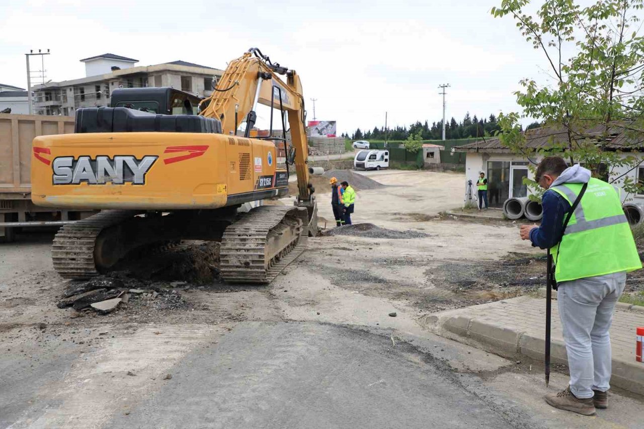 Serdivan’ın güçlü altyapı ağına yeni yağmursuyu hattı