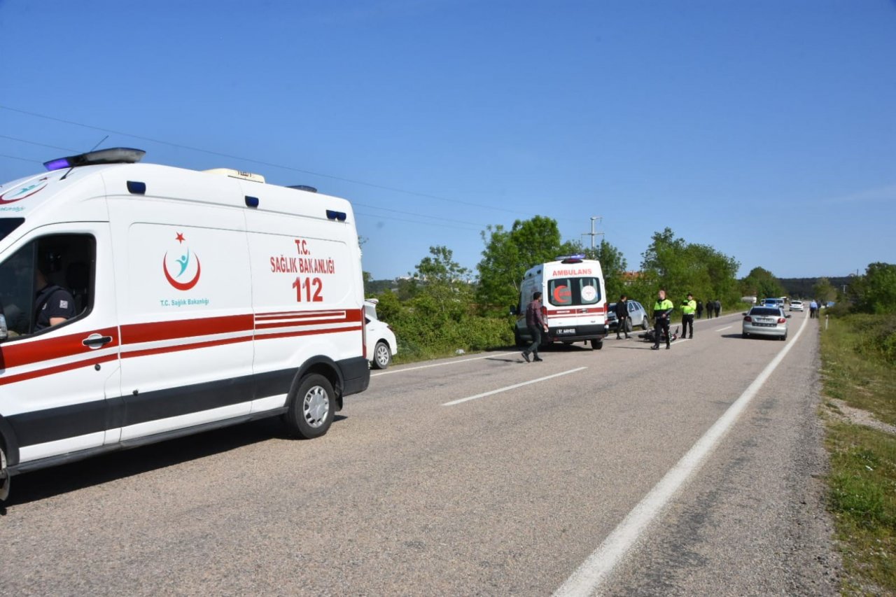 Sinop’ta trafik kazası: 2 yaralı